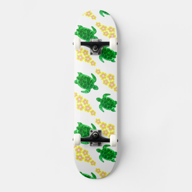 Skateboard Mar verde Turltes (Anverso)