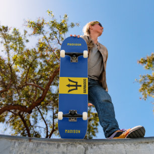 Skateboard Marca de Barbados de nombre personalizado