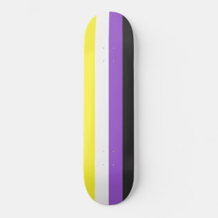 Skateboard Marca Enby (Orgullo no binario)