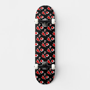 Skateboard Marco para placa de licencia con patrones de cara