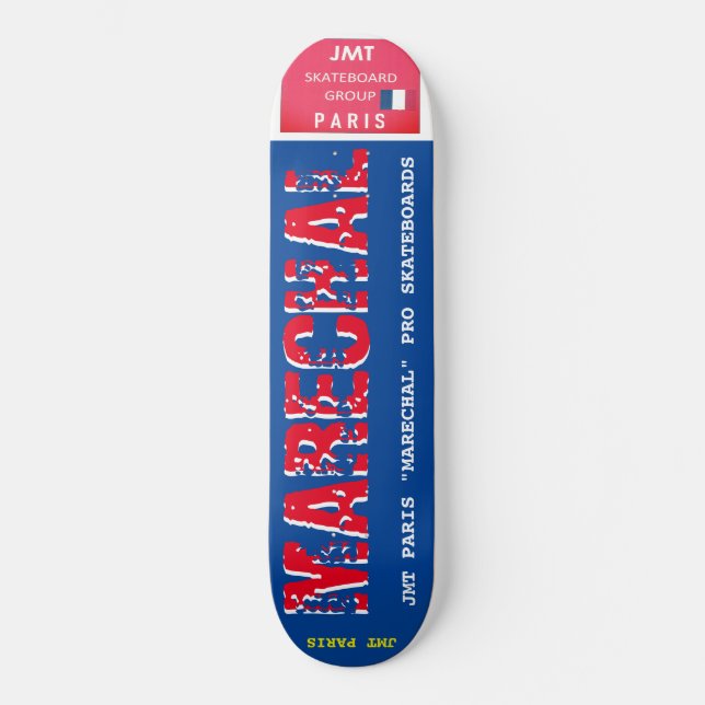 Skateboard MARECHAL JMT PARIS 8 Placa para patinar de 1/4" (Anverso)