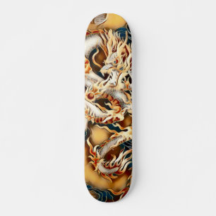 Skateboard Marfil Tribal Dragon Element Personalizado Pro Par