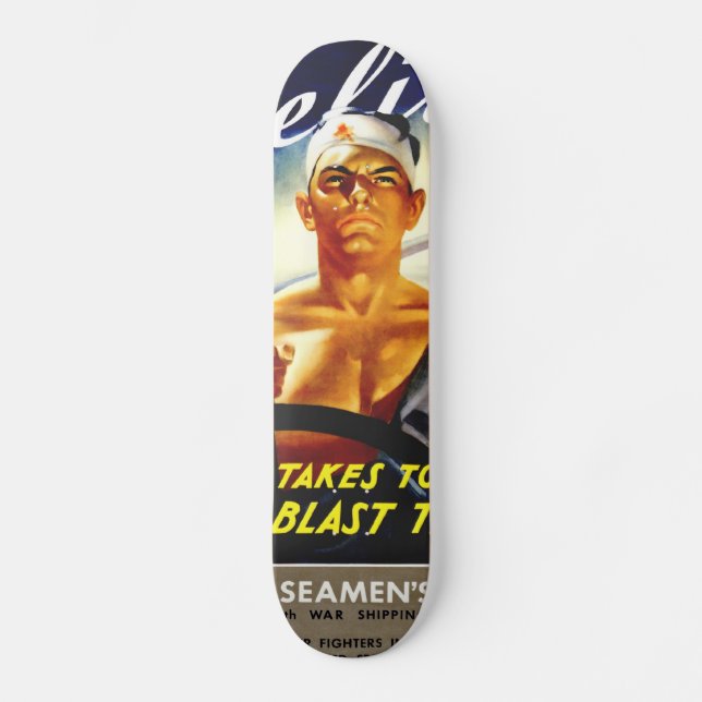 Skateboard Marineros mercantil (Anverso)
