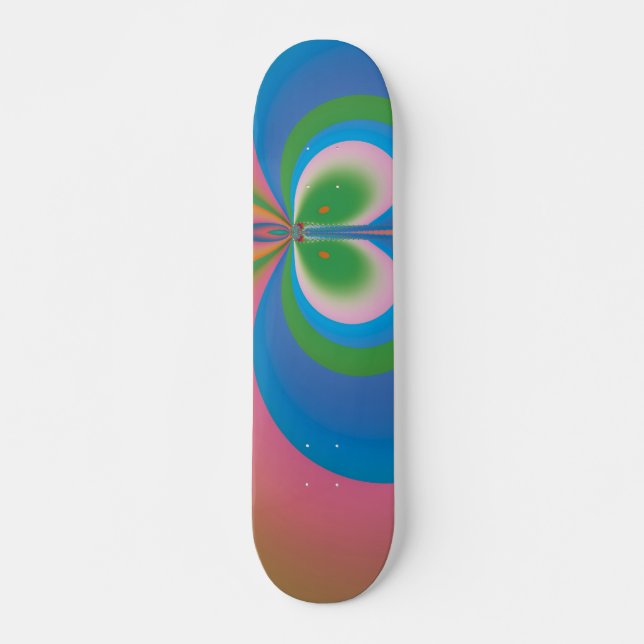 Skateboard Mariposa Azul (Anverso )