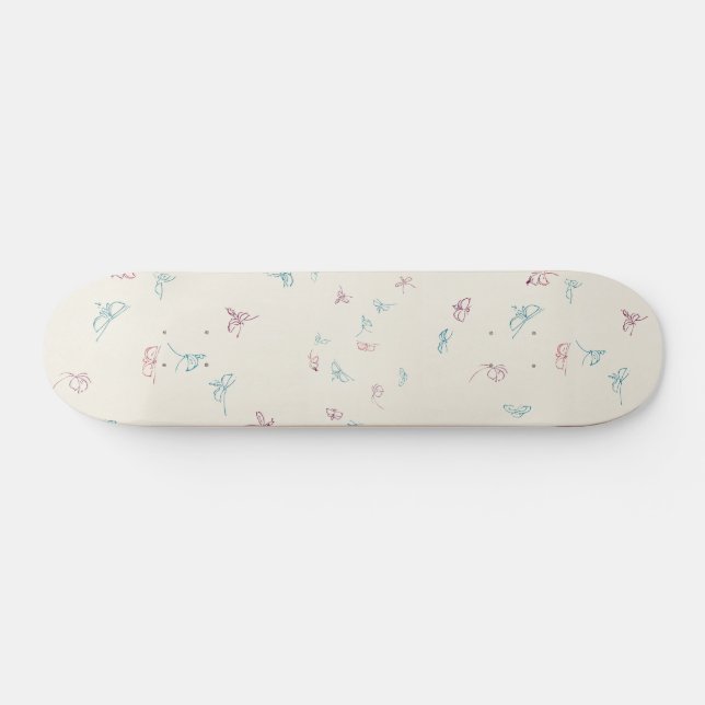 Skateboard Mariposa cúrcuma (Horz)