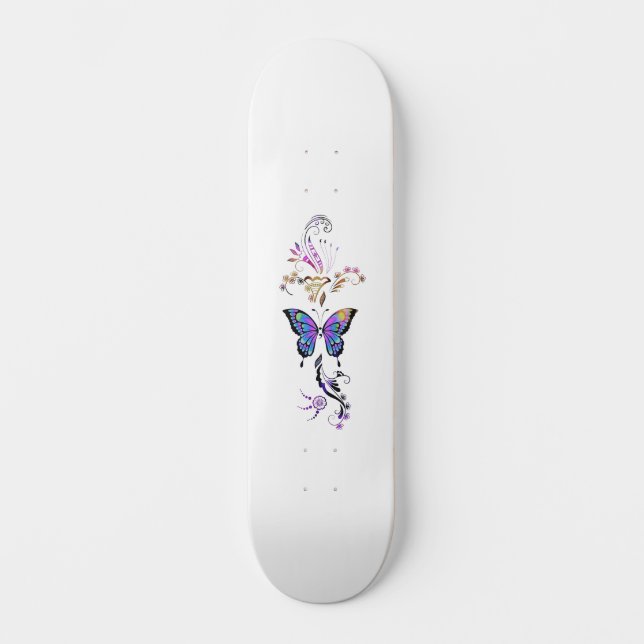Skateboard Mariposa de Conciencia Semi-Colin (Anverso)