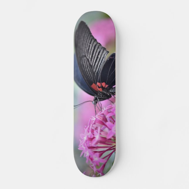 Skateboard Mariposa en flor (Anverso)