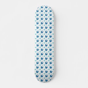 Skateboard Mariposas azules de bonito