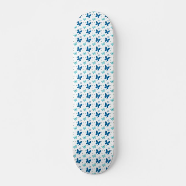 Skateboard Mariposas azules de bonito (Anverso )