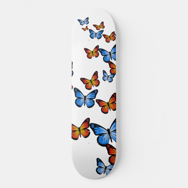 Skateboard Mariposas de fuego y hielo (Anverso)