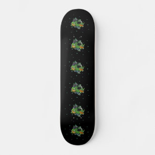 Skateboard Mariposas en hojas