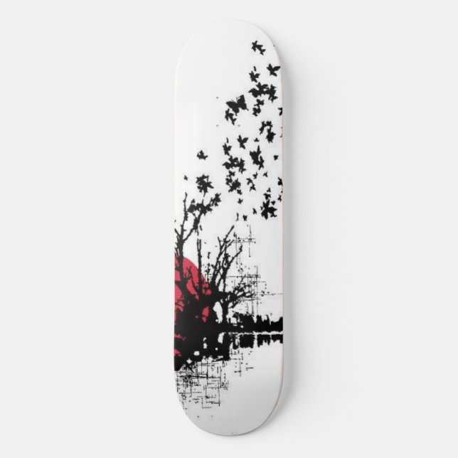 Skateboard Mariposas japonesas (Anverso)