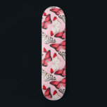 Skateboard Mariposas Naturaleza moderna Girly rosa<br><div class="desc">El Butterflies Modern Nature Girly Pink Skateboard presenta un moderno y colorido patrón de mariposas de bonito en un fondo rosado. Diseñado por Evco Studio www.zazzle.com/store/evcostudio</div>