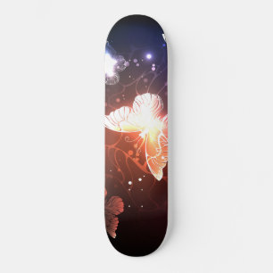 Skateboard Mariposas nocturnas brillantes