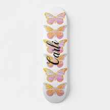 Mariposas Personalizadas de Oro Purpura con Brillo