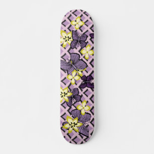 Skateboard Mariposas púrpuras
