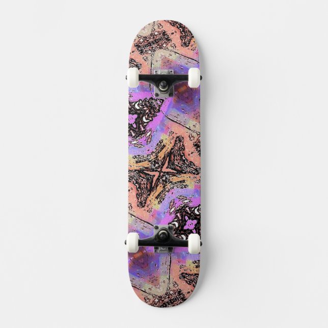SKATEBOARD MARIPOSAS Y MADRES (Anverso)
