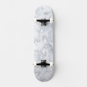 Skateboard Mármol blanco