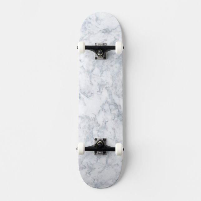 Skateboard Mármol blanco (Anverso)