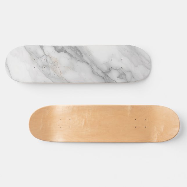 Skateboard Mármol Blanco (Horz)