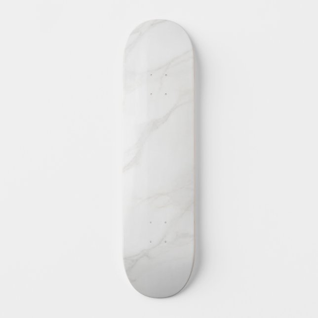 Skateboard Mármol Blanco (Anverso)