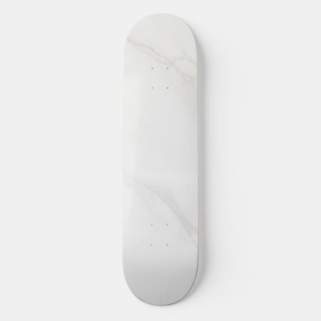 Skateboard Mármol Blanco (Anverso)