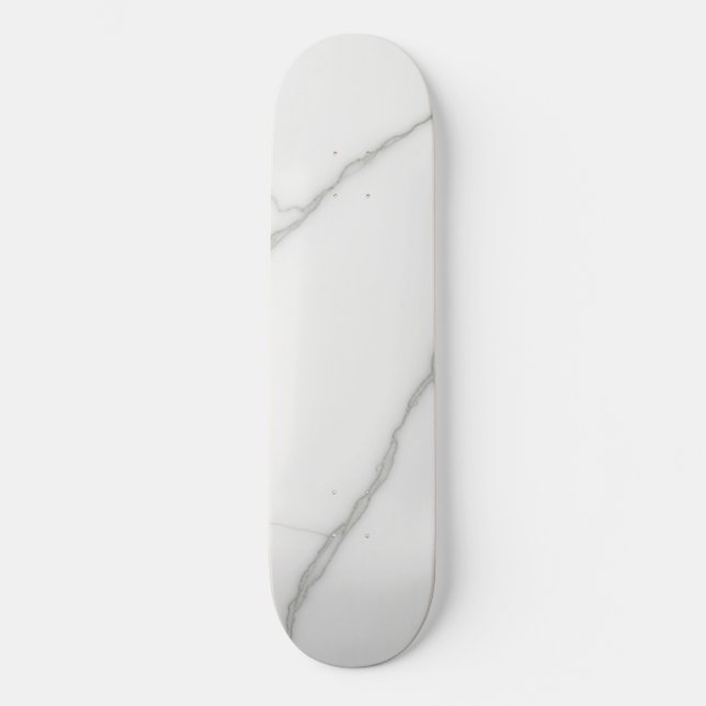 Skateboard Mármol Blanco (Anverso)