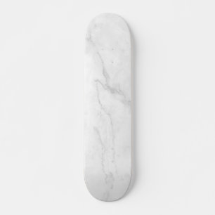 Skateboard Mármol Blanco Moderno