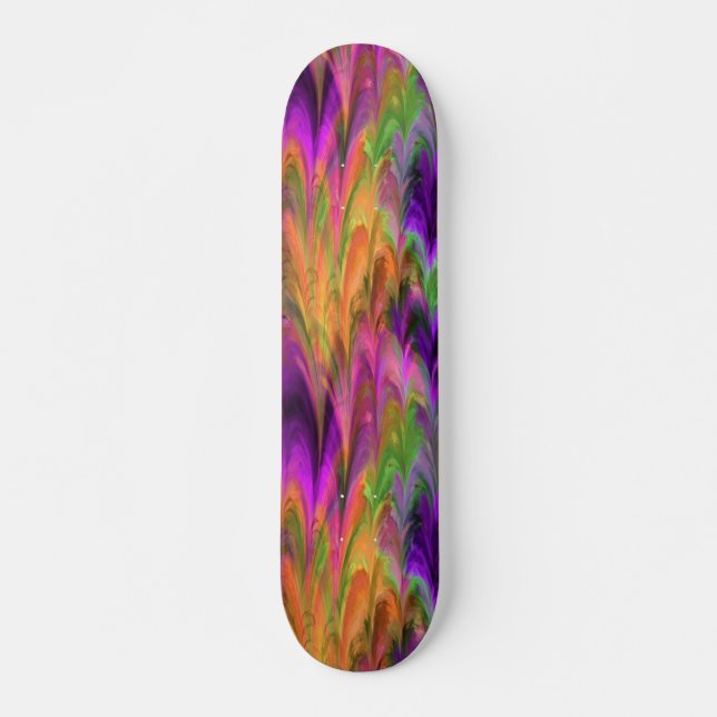Skateboard Mármol fractal 4-1 (Anverso )