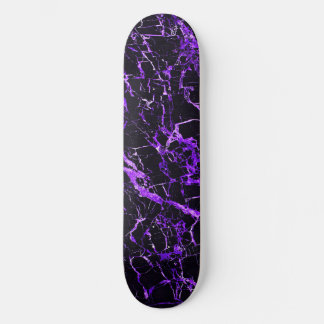 Skateboard Mármol morado y negro,