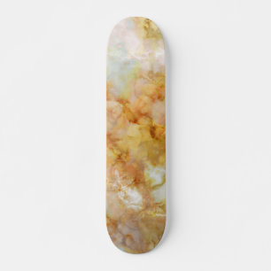 Skateboard Mármol rizado por el oro caído