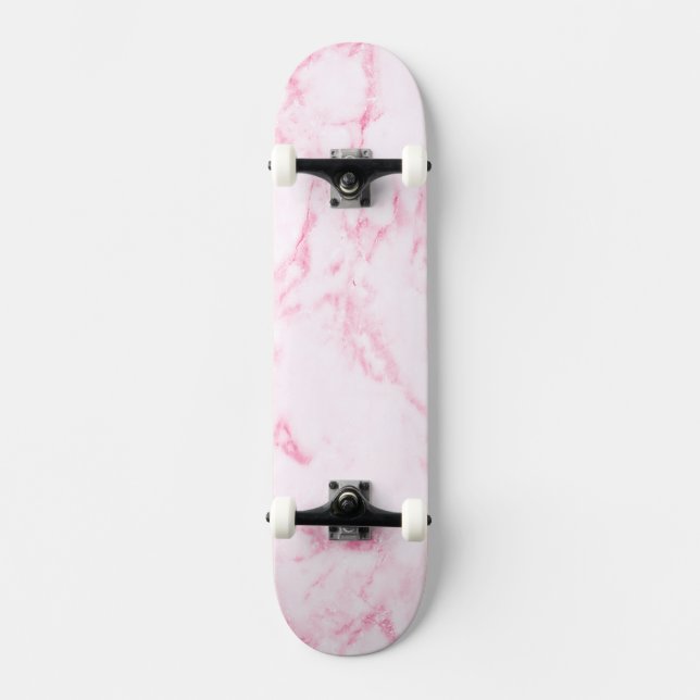 Skateboard Mármol rosa (Anverso)