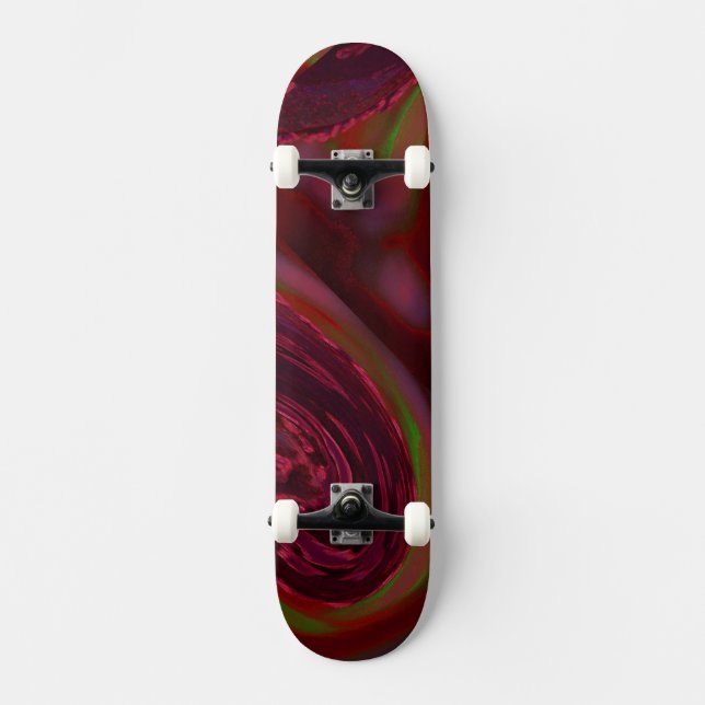 Skateboard Maroon Wave (Anverso)