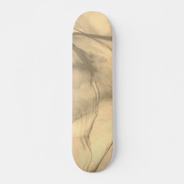 Skateboard Marrón / Dorado en capas (Anverso )