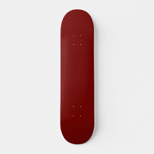 Skateboard Marrón rojo cereza sólida (Anverso )