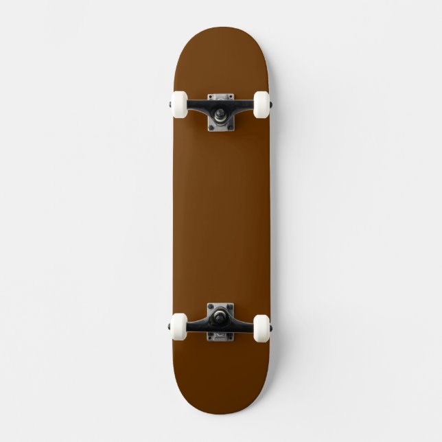 Skateboard Marrón Sólido (Anverso)