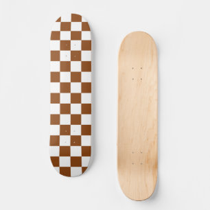 Skateboard Marrón y blanco controlados