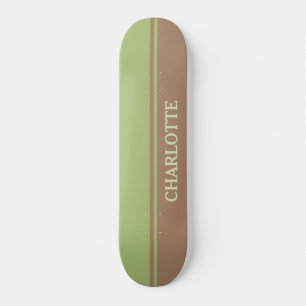 Skateboard Marrón y verde