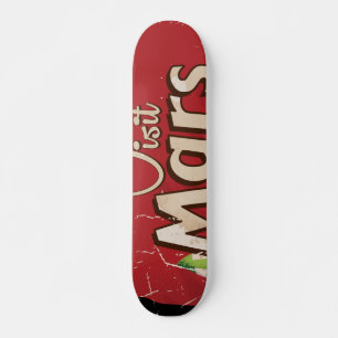 Skateboard Mars Vintage Travel Poster