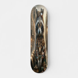 Skateboard "Marvel Mecánico: El mapache de Steampunk