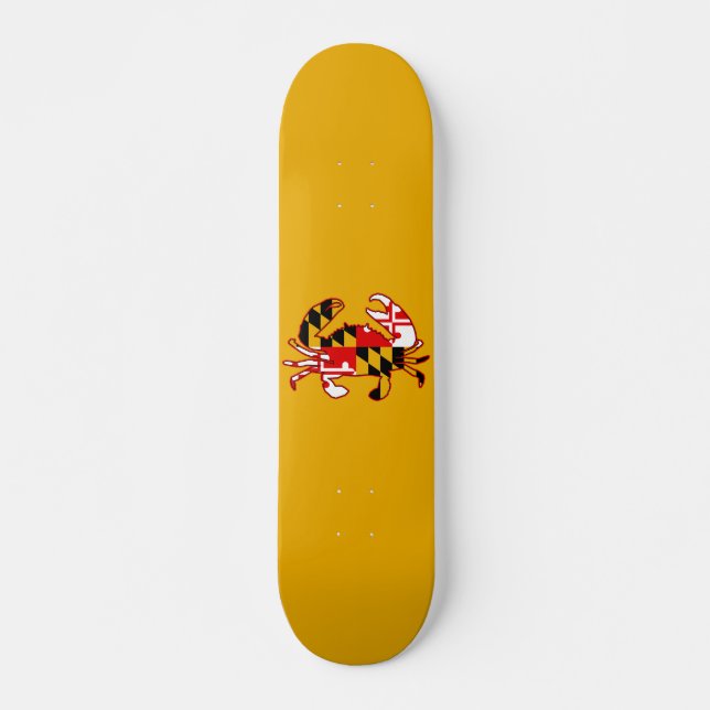 Skateboard Maryland Flag Crab (Anverso )