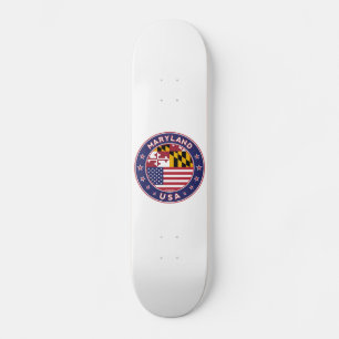 Skateboard Maryland, pegatina de Maryland, estuche de teléfon
