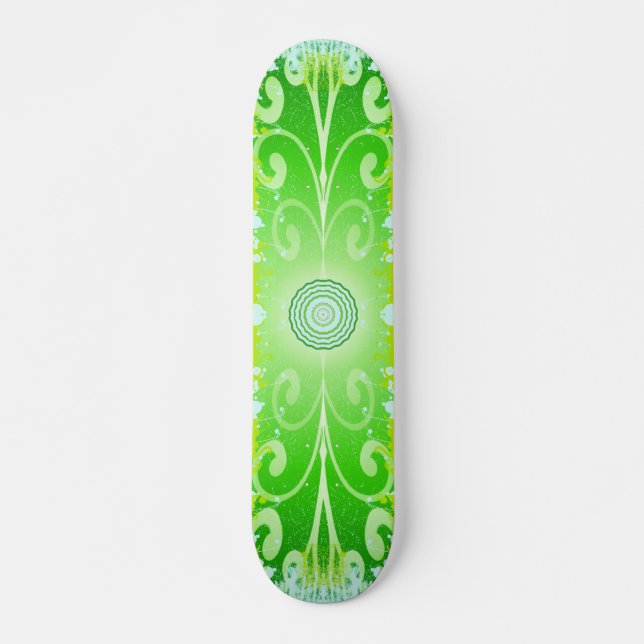 Skateboard Más allá del verde viviente - - Personalizado (Anverso )