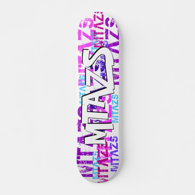 Skateboard Más Que Un Rótulo Zodiac (Anverso )