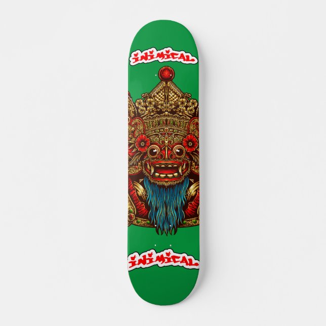 Skateboard Máscara de Barong hostil (Anverso )