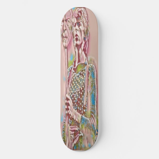 Skateboard máscara de bowie (Anverso)