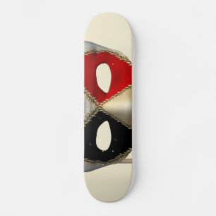 Skateboard Máscara de Carnaval de Máscara Elegante Arte de Fi