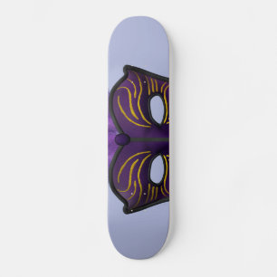 Skateboard Máscara de Carnaval de Purpura Disfrazada Arte de