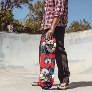 Skateboard Máscara de Edgy Harlequin
