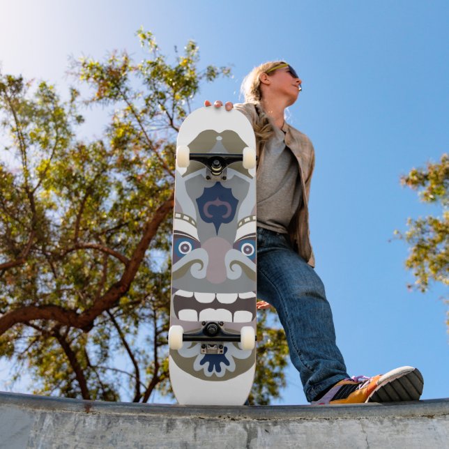 Skateboard Máscara de guerrero chino de Guay (Exterior 1)